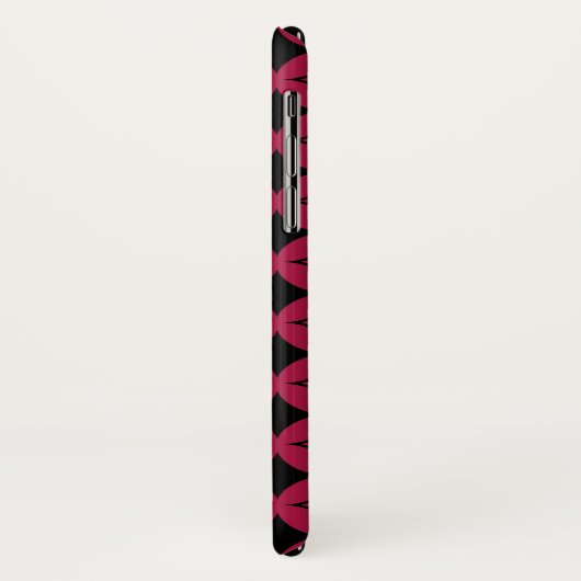 Rood- en zwarte schild Case-Mate iPhone case (Achterkant/links)