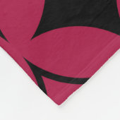 Rood- en zwarte schild fleece deken (Hoek)