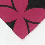 Rood- en zwarte schild fleece deken (Hoek)