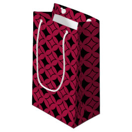 Rood- en zwarte schild klein cadeauzakje
