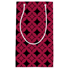 Rood- en zwarte schild klein cadeauzakje