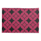 Rood- en zwarte schild kussensloop (Achterkant)