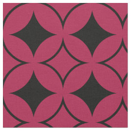 Rood- en zwarte schild stof