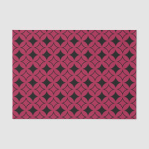 Rood- en zwarte schild tissuepapier