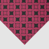 Rood- en zwarte schild tissuepapier (Detail)
