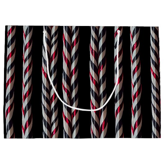Rood- en zwarte snoeprietjes groot cadeauzakje (Achterkant)