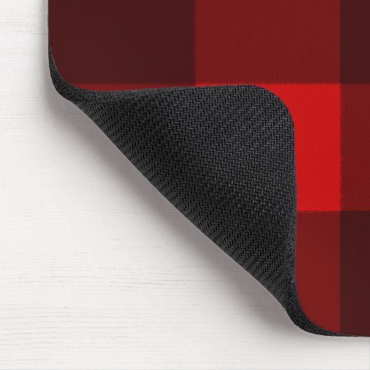 Rood- en zwarte speldenmousepad muismat (Hoek)