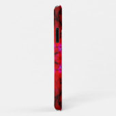 Rood- en zwarte-sterkaleidoscooppatroon Case-Mate iPhone case (Achterkant/rechts)