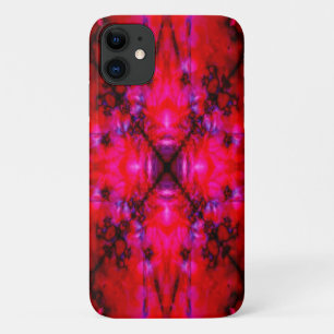 Rood- en zwarte-sterkaleidoscooppatroon Case-Mate iPhone case