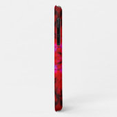 Rood- en zwarte-sterkaleidoscooppatroon Case-Mate iPhone case (Achterkant/links)