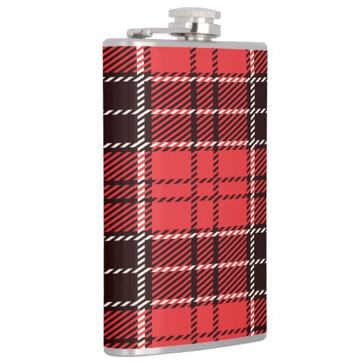 Rood- en zwarte tapijtschelp heupfles (Rechts)