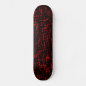 Rood- en zwarte textuur persoonlijk skateboard (Voorkant)
