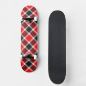 Rood- en zwarte toneelkarton skateboard (Voorkant)