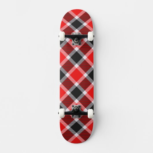 Rood- en zwarte toneelkarton skateboard (Voorkant)