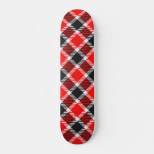Rood- en zwarte toneelkarton skateboard