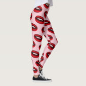 Rood- en zwarte verloopringen leggings (Rechts)