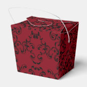 Rood- en zwarte-zwijn Gothic Weddenschap Bedankdoosjes (Achterkant)