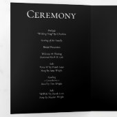 Rood- en zwarte-zwijn Gothic Weddenschap Drieluik Programma (Binnenzijde eerst)