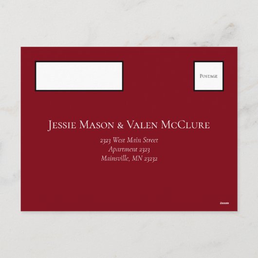 Rood- en zwarte-zwijn Gothic Weddenschap Feestdagenkaart (Achterkant)