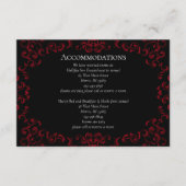 Rood- en zwarte-zwijn Gothic Weddenschap Informatiekaartje (Voorkant)