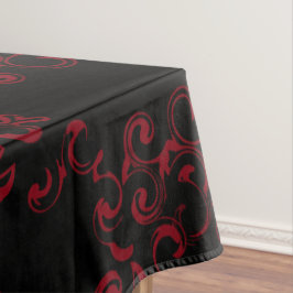Rood- en zwarte-zwijn Gothic Weddenschap Tafelkleed