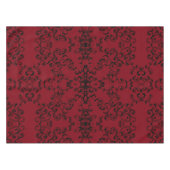 Rood- en zwarte-zwijn Gothic Weddenschap Tafelkleed (Voorkant (Horizontaal))