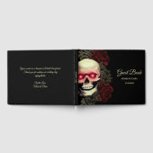 Rood Enge bloemendonkere humeurige gotische schede Gastenboek (Volledig)