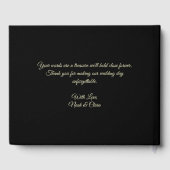 Rood Enge bloemendonkere humeurige gotische schede Gastenboek (Achterkant)