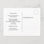 Rood Er is geen plek zoals Home Photo Moving Aankondigingskaart (Achterkant)