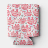 Rood etnisch olifantenpatroon blikjeskoeler (Achterkant)