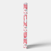 Rood etnisch olifantenpatroon Case-Mate iPhone case (Achterkant / Rechts)