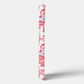 Rood etnisch olifantenpatroon Case-Mate iPhone case (Achterkant / Rechts)