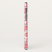 Rood etnisch olifantenpatroon Case-Mate iPhone case (Achterkant/links)