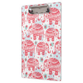 Rood etnisch olifantenpatroon klembord (Links)