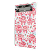 Rood etnisch olifantenpatroon mini klembord (Angled2)