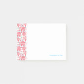 Rood etnisch olifantenpatroon post-it® notes (Voorkant)