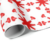 Rood etnisch patroon cadeaupapier (Rol Hoek)