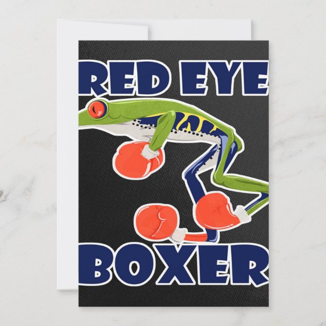 Rood Eye Boxer Funny Frog Wild Dierenvriend Uniek (Voorkant)