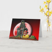 Rood-Eyed Ducky Kaart (Gele Bloem)