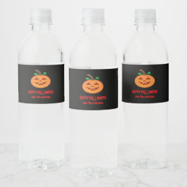 Rood Eyed Halloween Pompoenwater Etiket Etiket