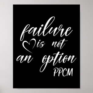 Rood - Falen is geen optie en PPCM Poster