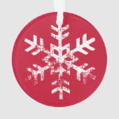 Rood familie foto Kerstmis Ornament (achterkant)