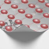 Rood Fancy kerstsierpapier Cadeaupapier (Hoek)