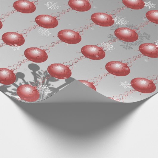 Rood Fancy kerstsierpapier Cadeaupapier (Hoek)