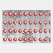 Rood Fancy kerstsierpapier Inpakpapier Vel (Voorkant 2)