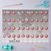 Rood Fancy kerstsierpapier Tissuepapier (Craft)