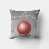 Rood Fancy kerstsierSierkussen Kussen (Achterkant)