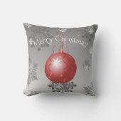 Rood Fancy kerstsierSierkussen Kussen (Voorkant)