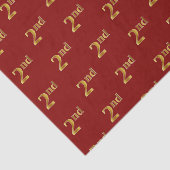 Rood, Faux Gold 2e (tweede) event tissue papier (Detail)