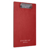 Rood Faux Leather Print Look Klembord (Rechts)